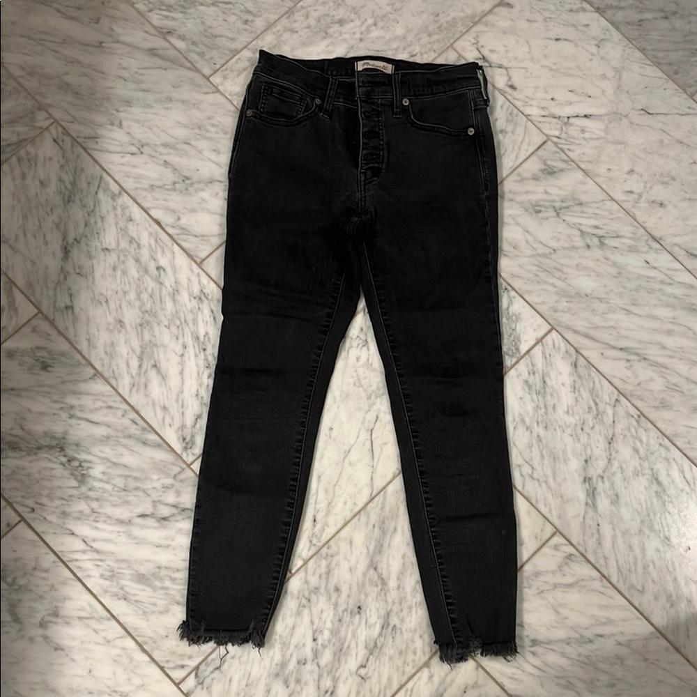Madewell Black Skinny Jeans Classic Fit
